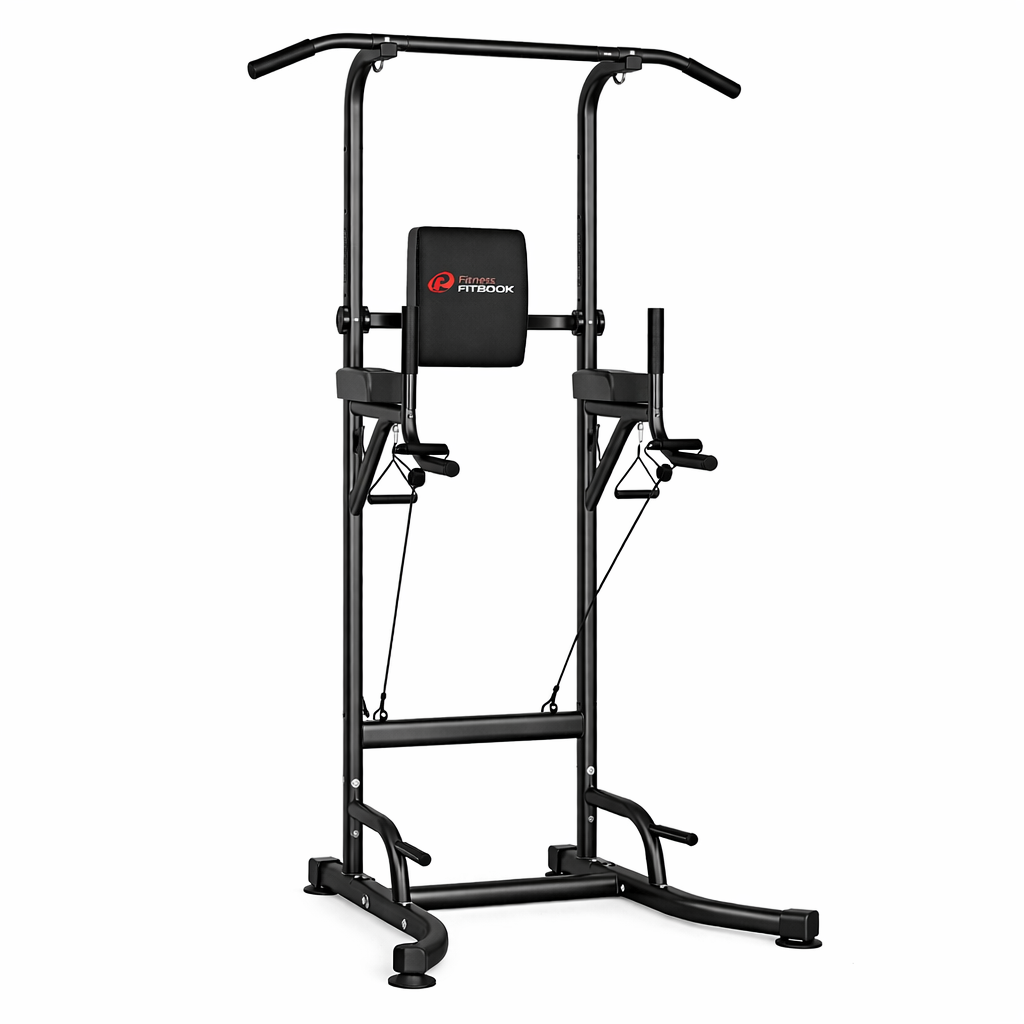 Station de Traction Multifonction Réglable – Tour de Musculation Dips & Abdos pour Entraînement à Domicile